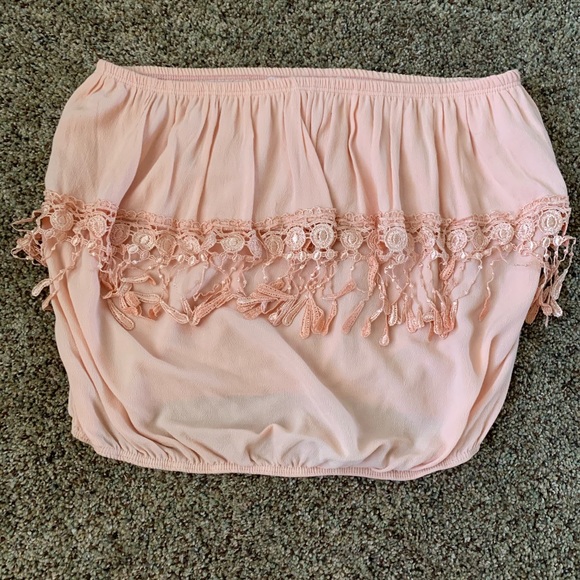 Tops - 🎀 Brand New Elastic Tassel Tube Top {PROMO ITEM}